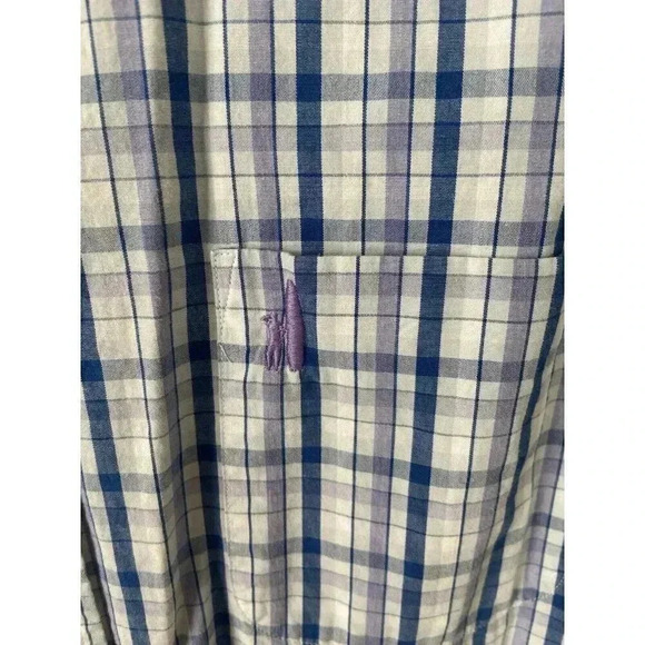 Johnnie-O Hanging Out Plaid Check Long Sleeve Button Up Men's Size L Large Sport - Picture 3 of 9